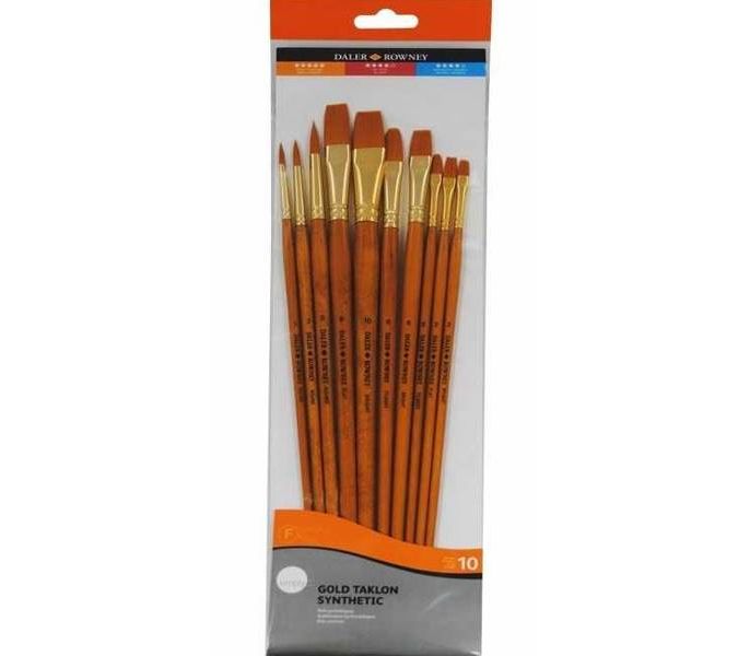 DALER ROWNEY GOLD TAKLON 10'LU FIRÇA SETİ