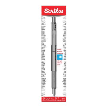 Scrikss Graph-X Metal 2.00 mm Versatil Kalem Gümüş Gri