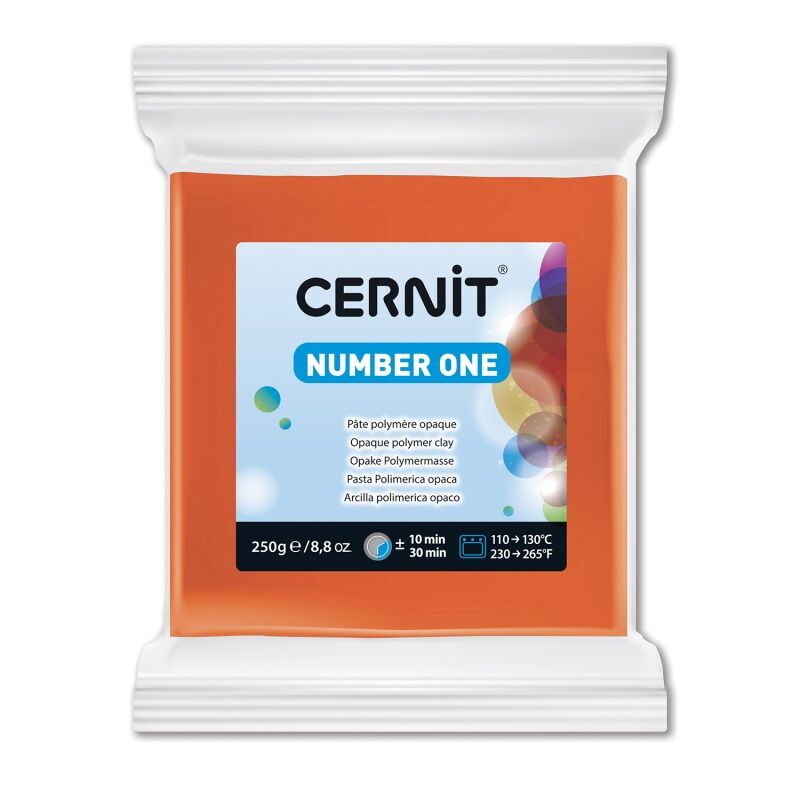 Cernit Number One Polimer Kil 250gr 752-Orange