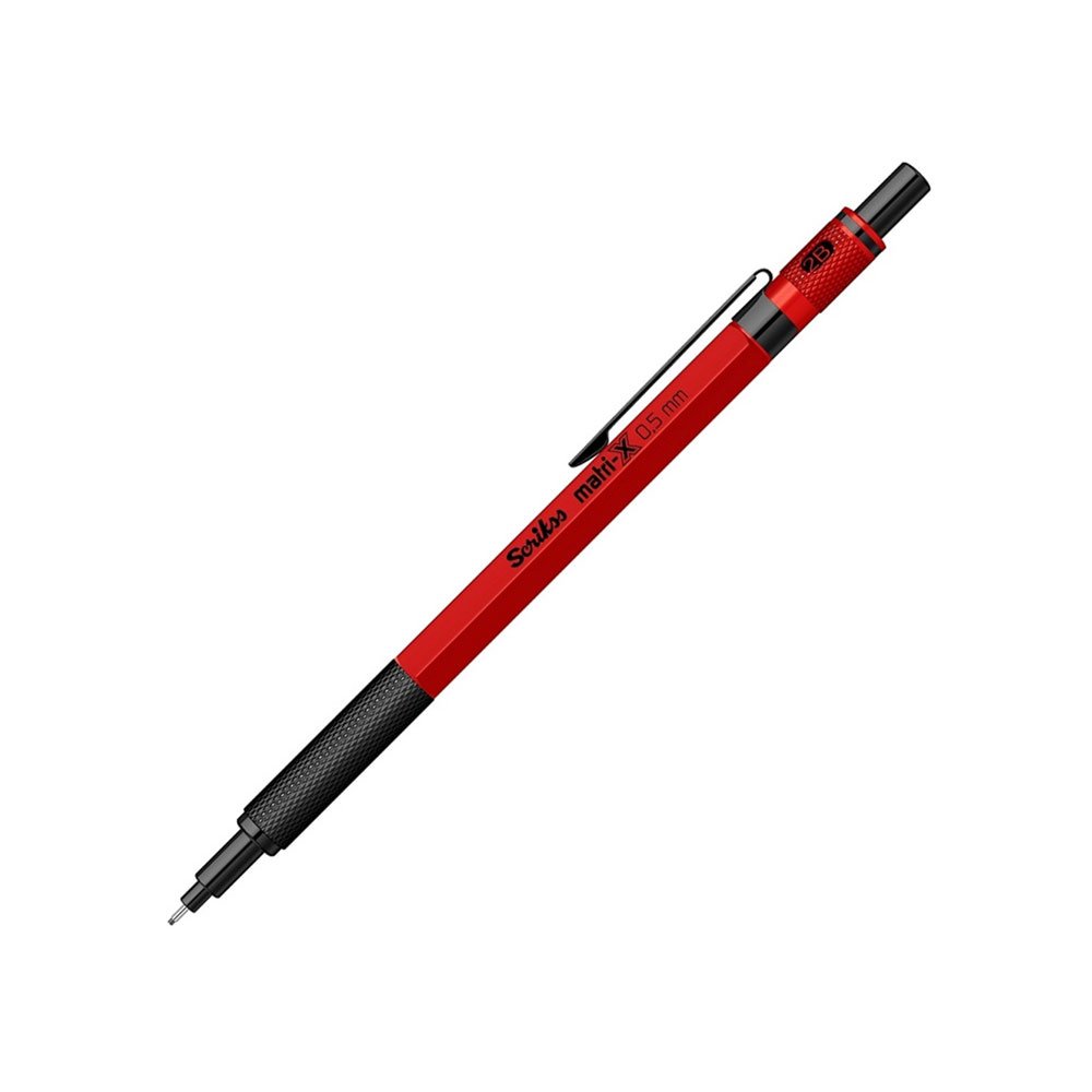 Scrikss Matri X Mekanik Kurşun Kalem 0.5mm Kırmızı