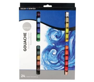 Daler-Rowney Simply Guaj Boya 24 Renk x 12 ml.