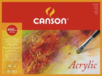 CANSON MONTVAL AKRİLİK VE SULUBOYA BLOK 400 GR 36*48 CM 10 SAYFA