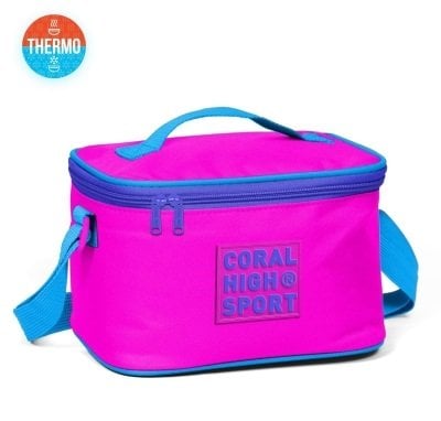 Coral High Sport Pembe Mavi Thermo Beslenme Çantası 22813