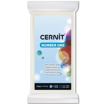 Cernit Number One Polimer Kil 500gr 027-Opak White