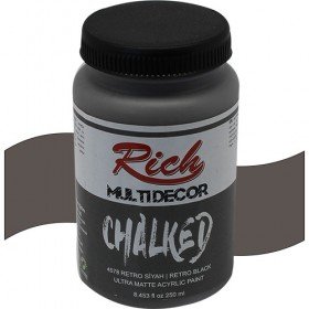 Rich Multi Decor Chalked 4578 - RETRO SİYAH Boya 250 cc