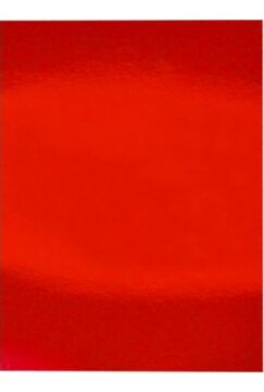 Alex Schoeller Metalik Renkli Karton 50x70cm Kırmızı