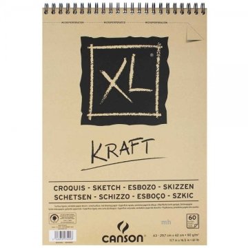 Canson XL Kraft Eskiz Defteri 90 gr. A3 60 Sayfa