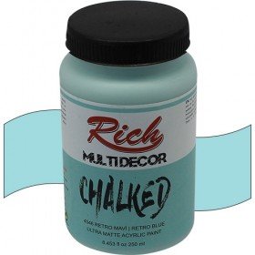 Rich Multi Decor Chalked 4546 - RETRO MAVİ Boya 250 cc