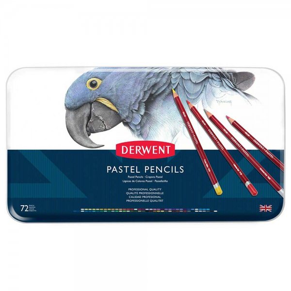 Derwent Pastel Pencil 72'li Teneke Kutu Pastel Kalem Seti