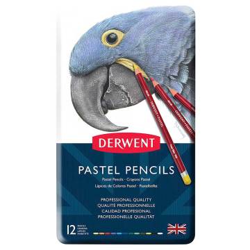 Derwent Pastel Pencil 12'li Teneke Kutu Pastel Kalem Seti