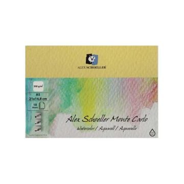 Alex Schoeller Monte Carlo Suluboya Blok 300 gr. 10 yp. A5