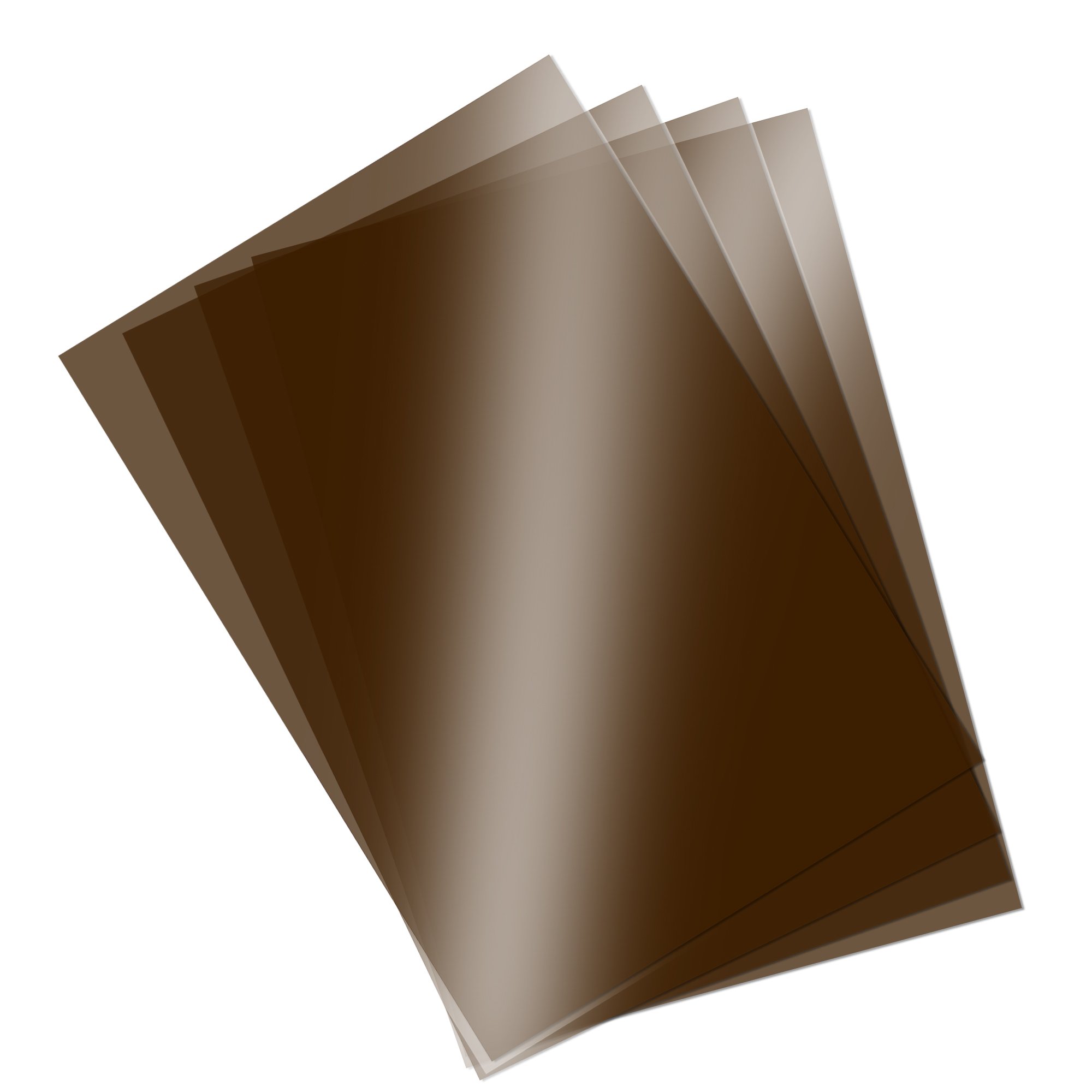 Asetat Kağıdı Kahverengi Renk Şeffaf 250 Mikron 35*50 cm 5'li