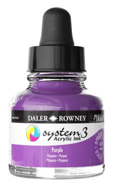 Daler Rowney System 3 Sıvı Akrilik Mürekkep Boya 29.5ml 433 Purple