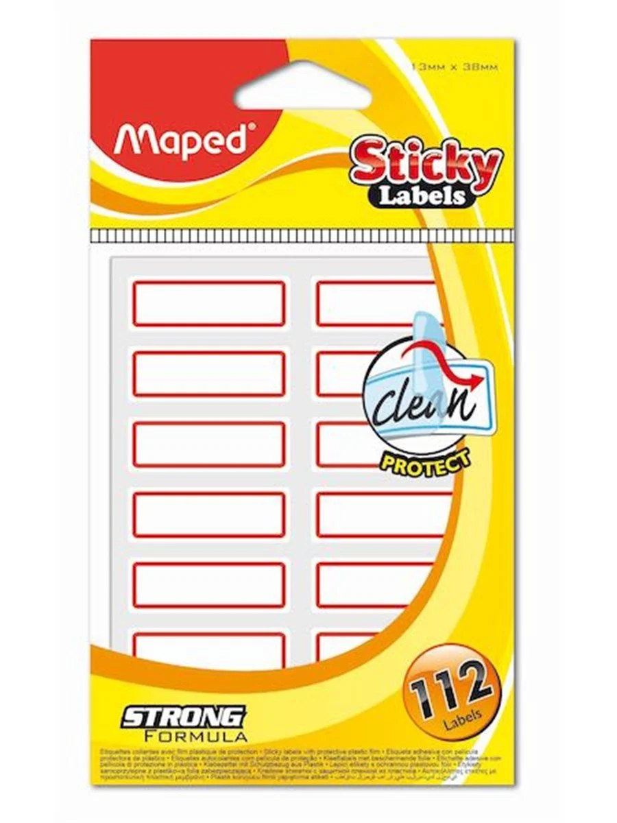 Maped Sticky Labels Ayraç 13x38mm 112li