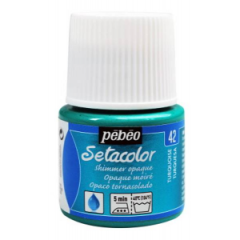 Pebeo Setacolor Shimmer (Pırıltılı) Opak Kumaş Boyası 42 TURQUOISE