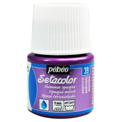Pebeo Setacolor Shimmer (Pırıltılı) Opak Kumaş Boyası 39 AMETHYST