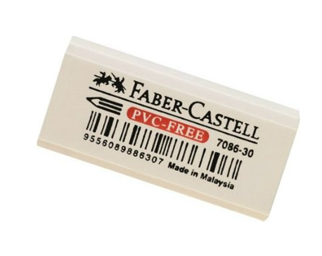 Faber Castell Pvc Free Beyaz Silgi Orta 7086/30