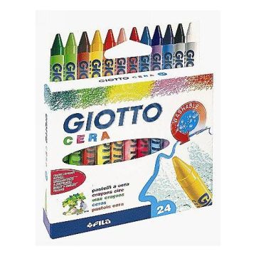 Giotto Cera Mum Boya Askılı Paket 24 Renk