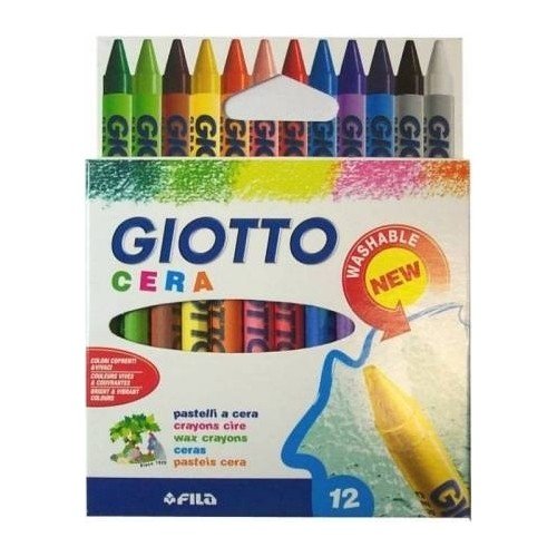 Giotto Cera Mum Boya Askılı Paket 12 Renk