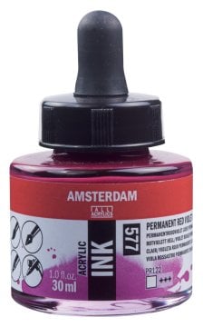 Amsterdam Sıvı Akrilik Mürekkep Boya 30ml 577 Permanent Red Violet