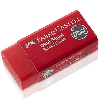 Faber Castell Dust-Free Okul Silgisi Kırmızı