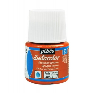 Pebeo Setacolor Shimmer (Pırıltılı) Opak Kumaş Boyası 63 BRICK