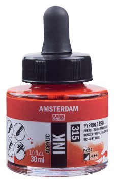 Amsterdam Sıvı Akrilik Mürekkep Boya 30ml 315 Pyrrole Red