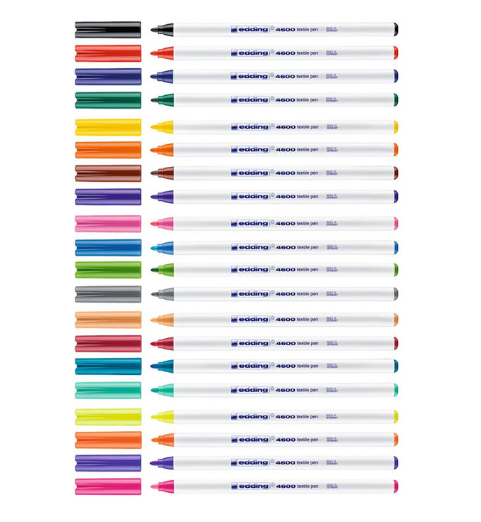 Edding 4600 Kumaş Kalem Seti 20 Renk