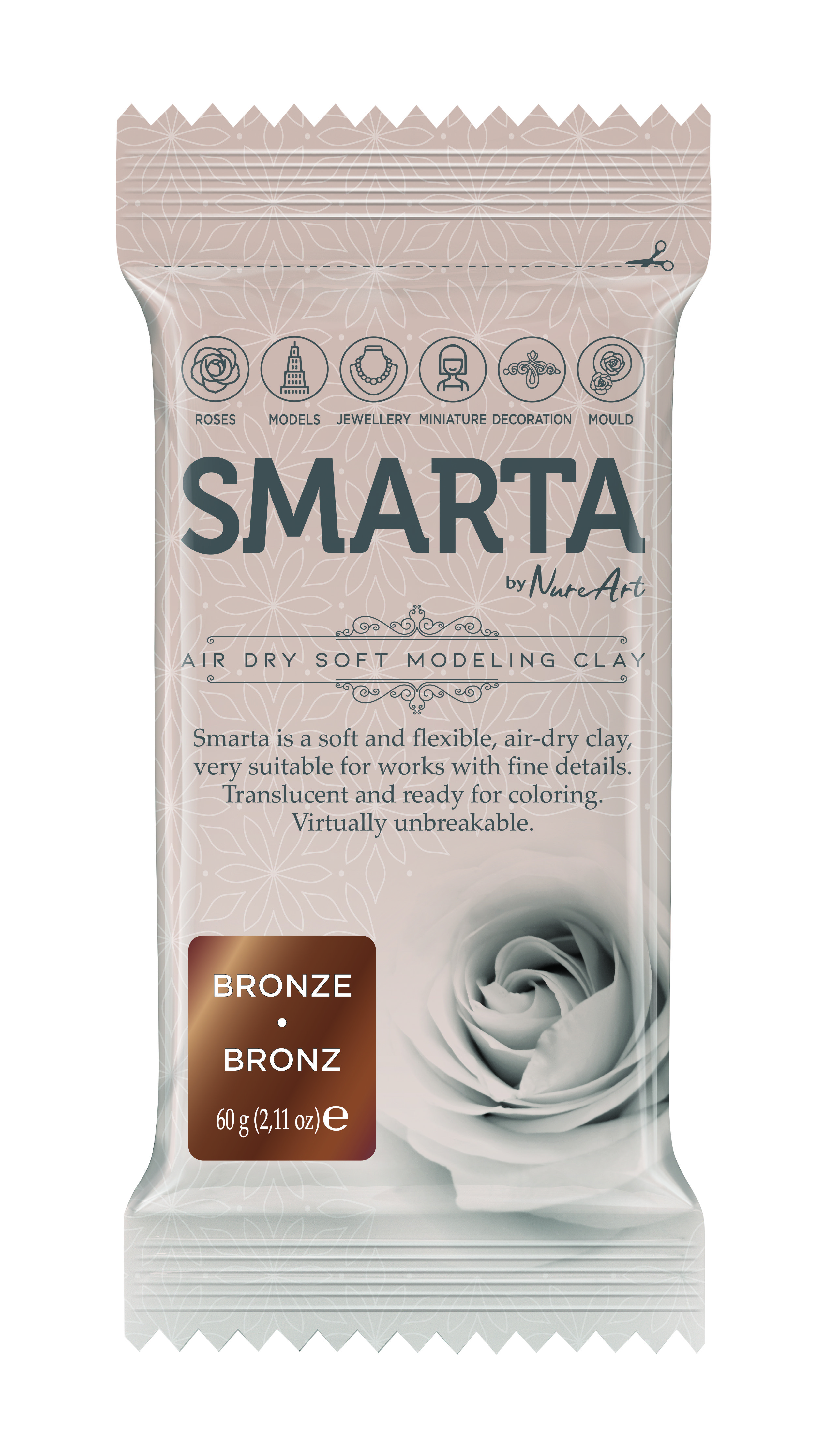 Smarta Kil Hamur Modelleme 60 gr Metalik Bronze