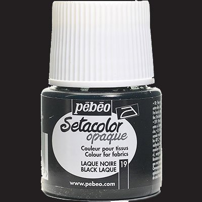 Pebeo Setacolor Opak Kumaş Boyası 19 BLACK LAKE
