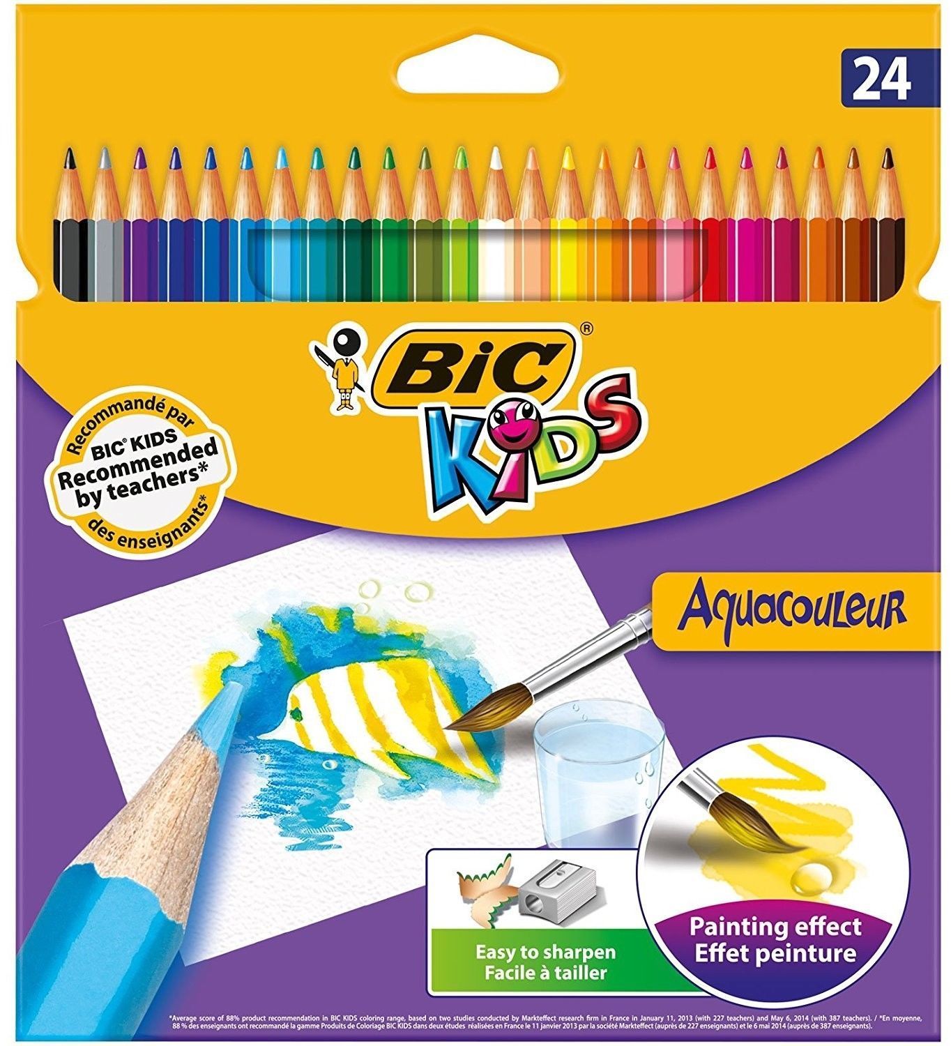 Bic Aquacouleur Kuru Sulu Boya 24 Renk