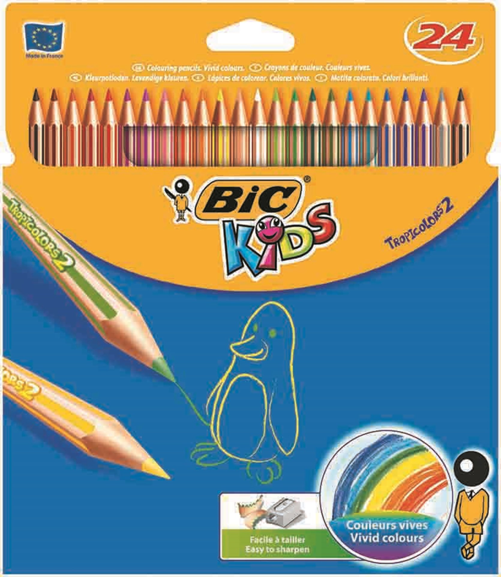 Bic Tropıcolors Kuru Boya Kalemi 24 Renk