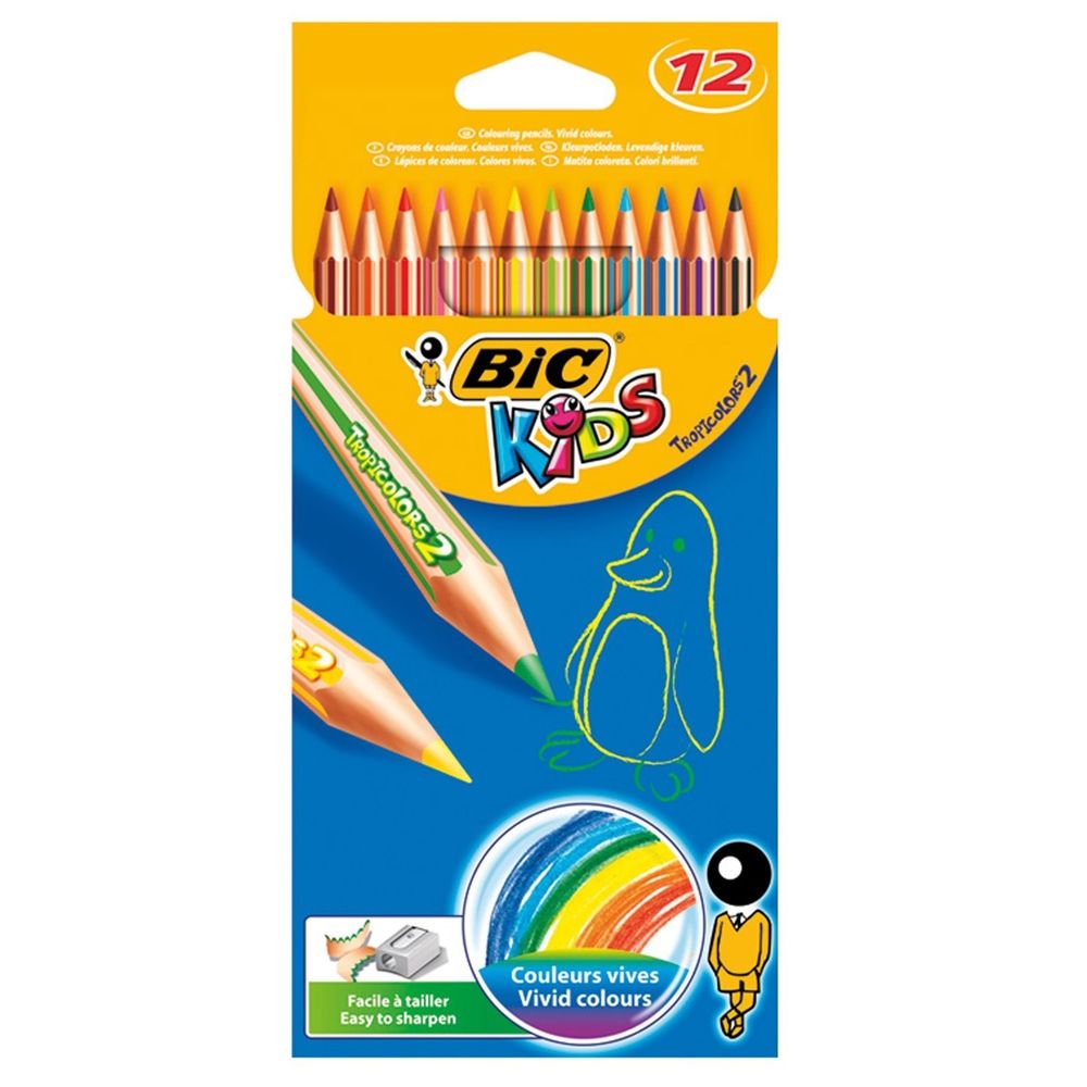 Bic Tropıcolors Kuru Boya Kalemi 12 Renk