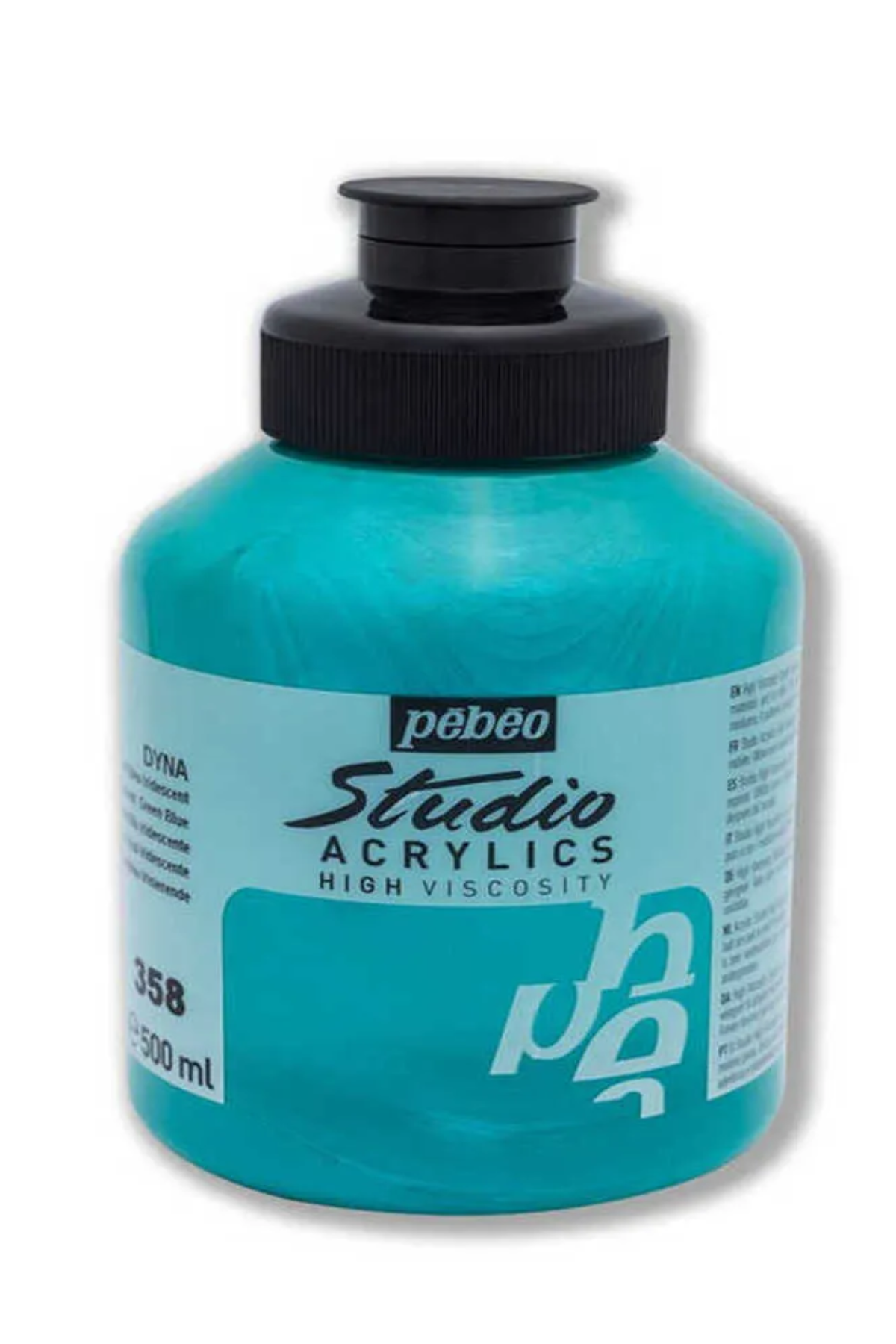 Pebeo Studio Akrilik Boya 500 ml 358 Iridescent Green-Blue