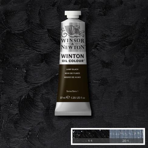 Winsor & Newton Winton 37 ml Yağlı Boya 25 Lamp Black