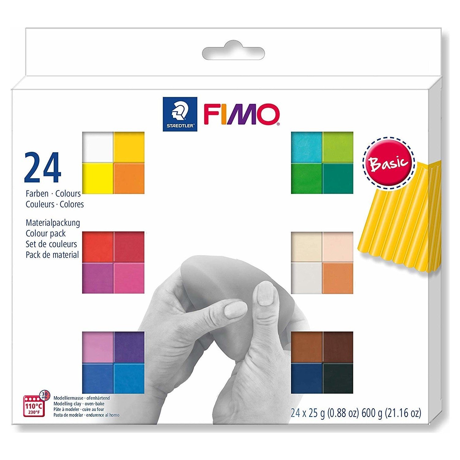 Staedtler Fimo Basic Modelleme Polimer Kil Seti 24 Renk