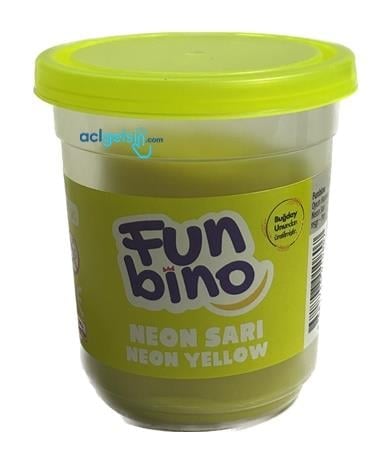 Funbino Tek Renk Oyun Hamuru Neon Sarı 115 Gr