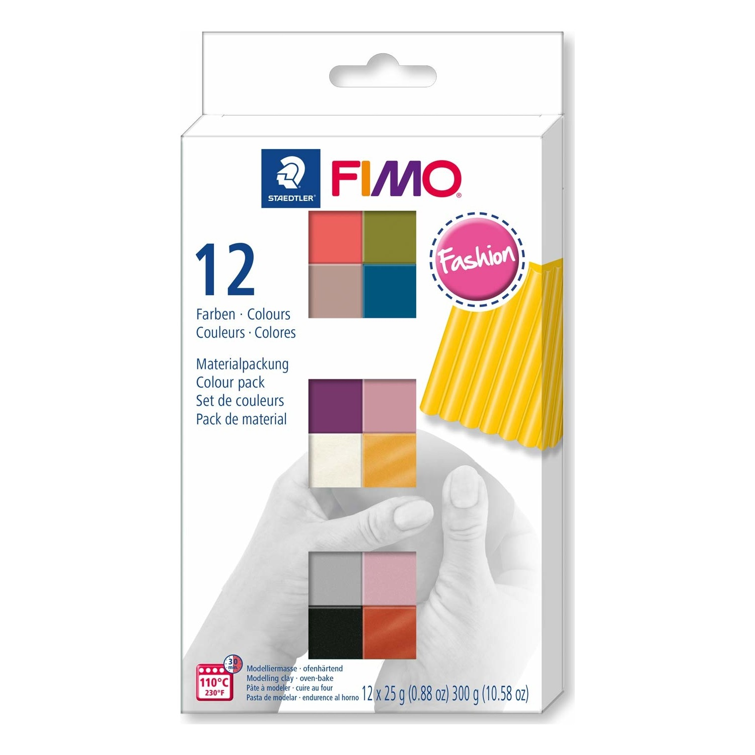 Staedtler Fimo Fashion Modelleme Polimer Kil Seti 12 Renk