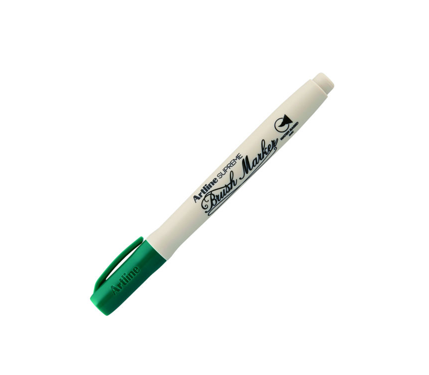 Artline Supreme Brush Marker Esnek Fırça Uçlu Kalem Koyu Yeşil