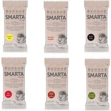 Smarta Clay Polimer Modelleme Hamur 100 Gram 6 Renk