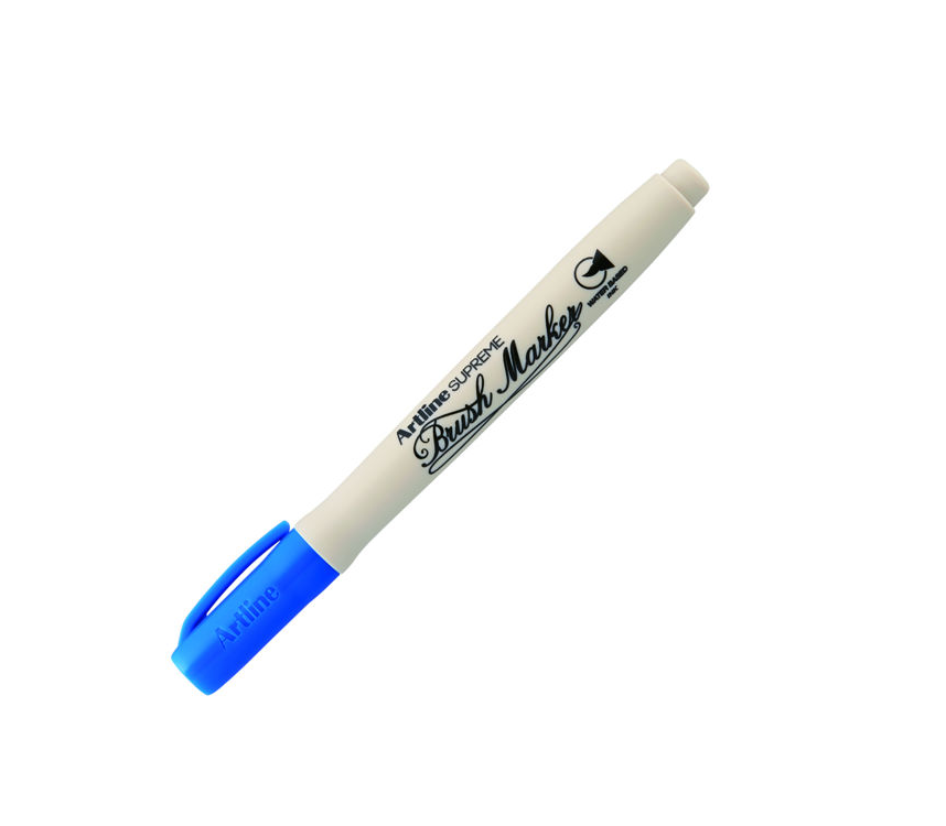 Artline Supreme Brush Marker Esnek Fırça Uçlu Kalem Mavi