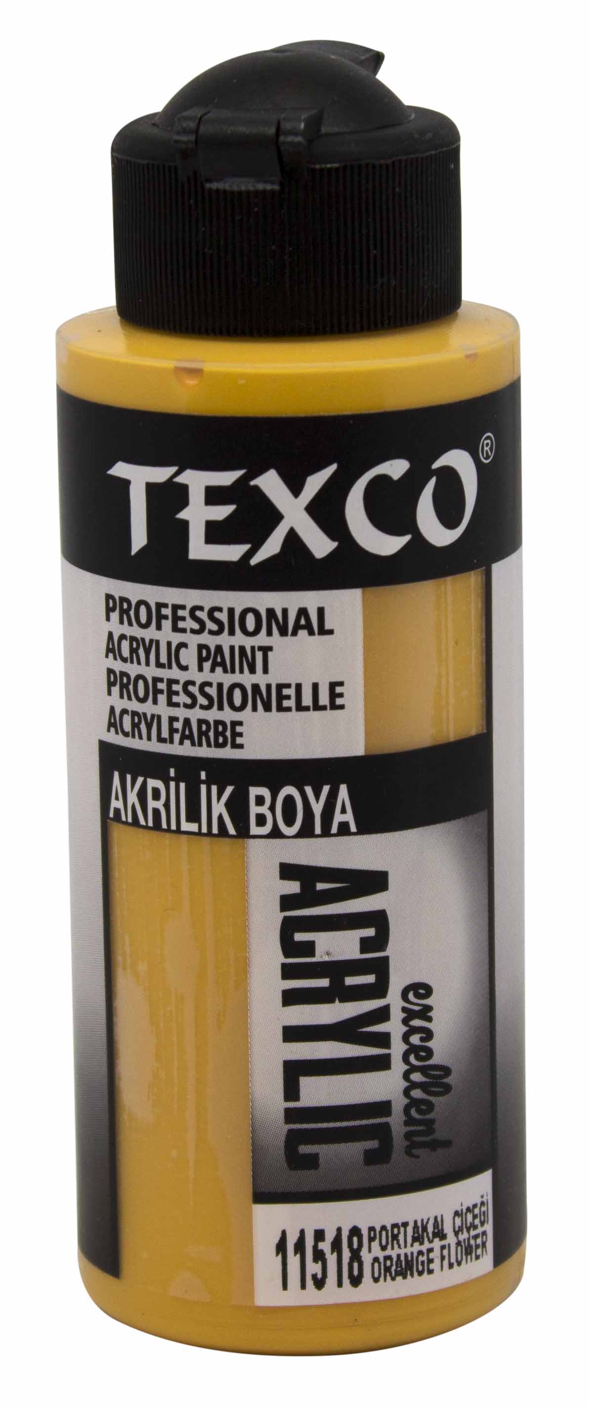 Texco Excellent Akrilik Boya 11518-Portakal Çiçeği 110 cc