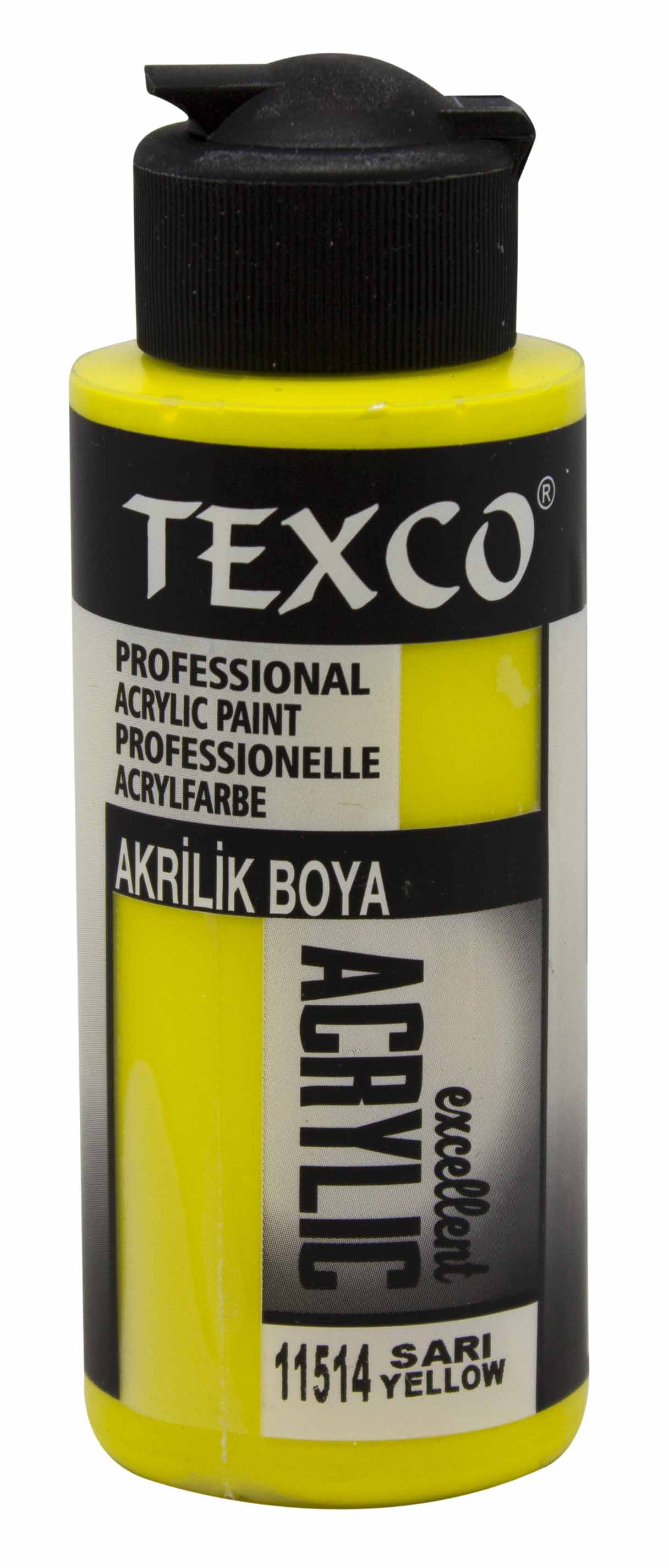 Texco Excellent Akrilik Boya 11514-Sarı 110 cc