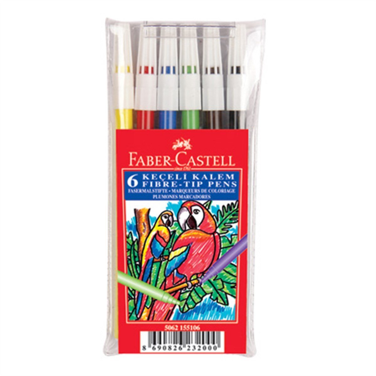 Faber Castell Keçeli Kalem 6 Renk