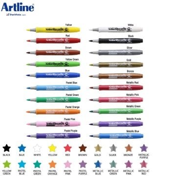 Artline Decorite Marker Kalemi 1 mm Metalik Bronze