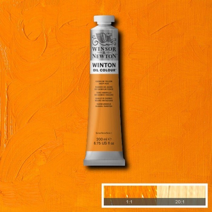 Winsor & Newton Winton 200 ml Yağlı Boya No:46 Cadmium Yellow Deep Hue