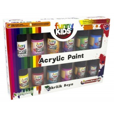 Funny Kids Akrilik Boya Seti 12 Renk 20ml