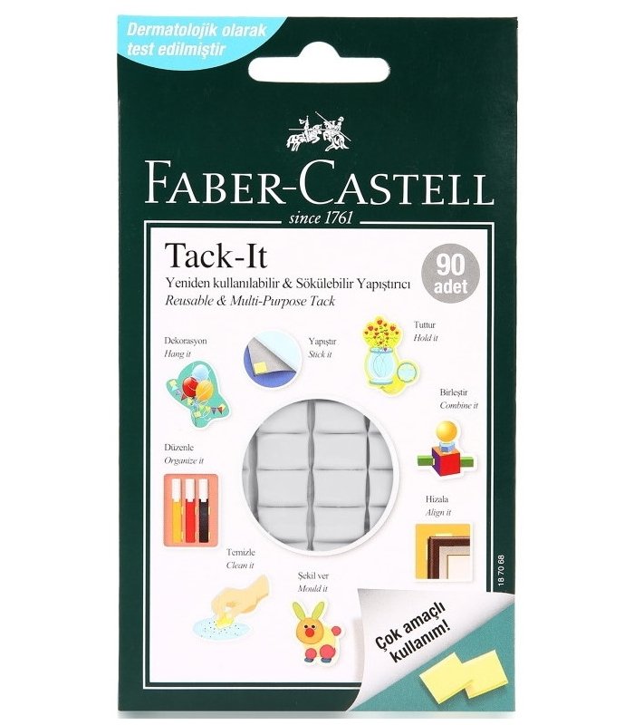 Faber Castell Tack-it Multifix Hamur Yapıştırıcı 90 Parça