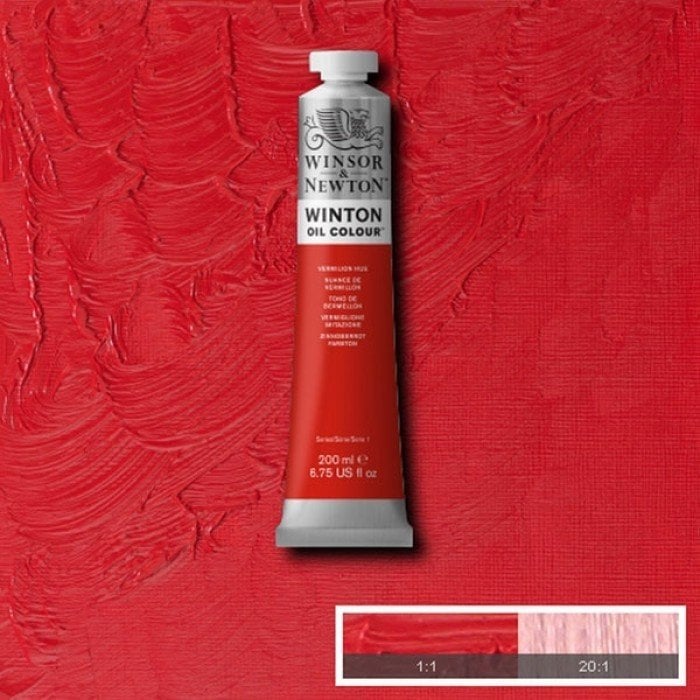 Winsor & Newton Winton 200 ml Yağlı Boya No:42 Vermilion Hue