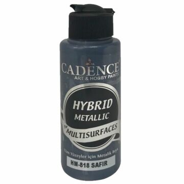 Cadence Hybrid Multisurface Metalik Boya 120 ml. HM-818 SAFİR